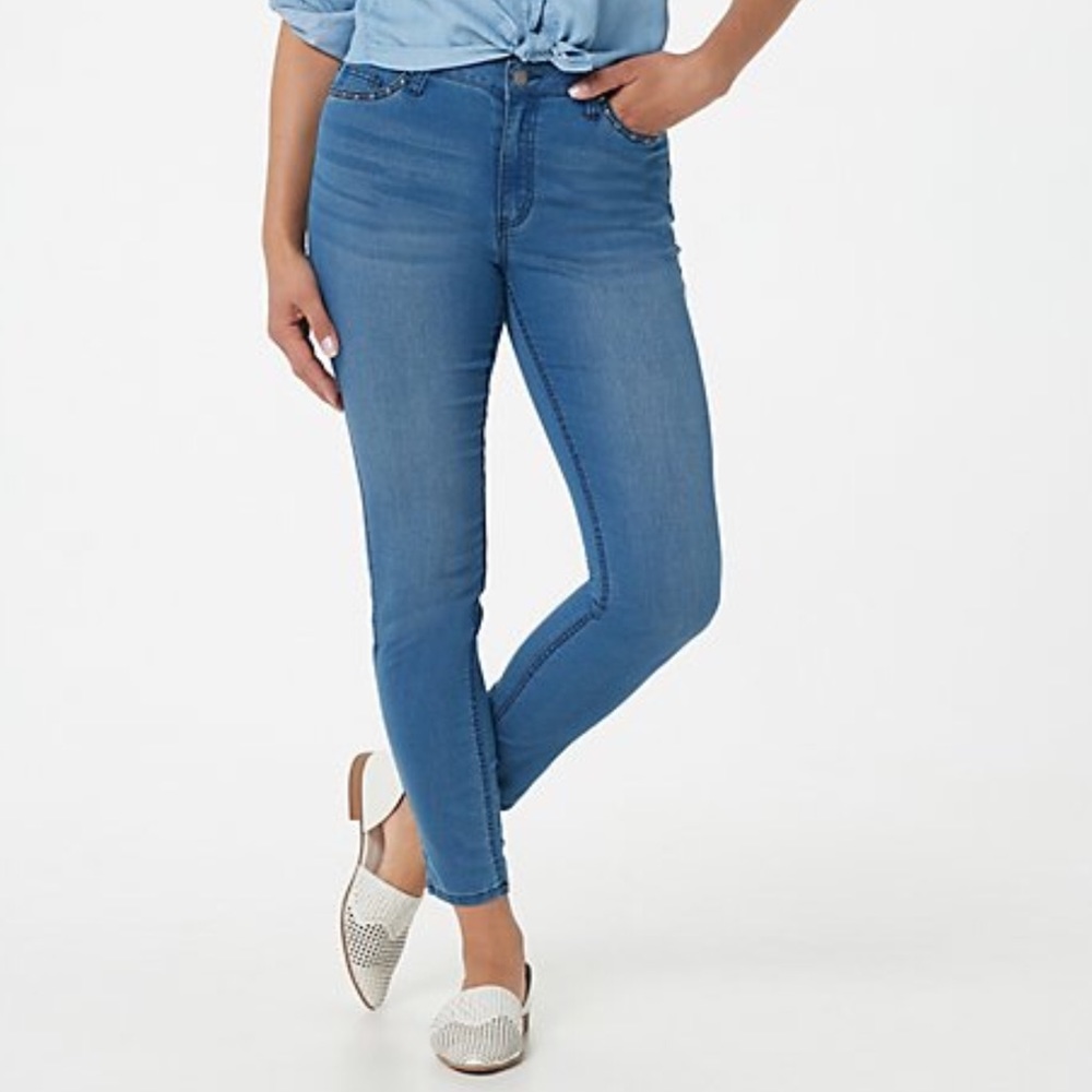 Haute Hippie Tribe Skinny Jeans with Studs - 0